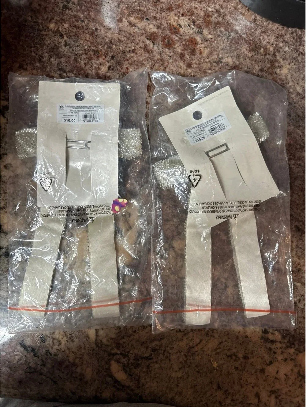 A New Day Silver Beaded Headbands Lot of 2 NWT Embellished Dressy Hair Accessori
